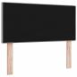 Preview: LED Kopfteil mit Knopfheftung Hellgrau 90 cm Stoff