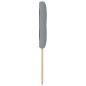 Preview: LED Kopfteil mit Knopfheftung Hellgrau 100 cm Stoff