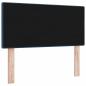 Preview: LED Kopfteil mit Knopfheftung Blau 100 cm Stoff