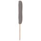 Preview: LED Kopfteil mit Knopfheftung Taupe 72 cm Stoff