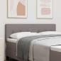 Preview: LED Kopfteil mit LED-Lichtleisten Taupe 144 cm Stoff
