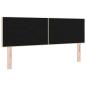 Preview: LED Kopfteil mit Knopfheftung Creme 72 cm Stoff
