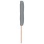 Preview: LED Kopfteil mit Knopfheftung Hellgrau 80 cm Stoff