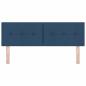 Preview: LED Kopfteil mit Knopfheftung Blau 80 cm Stoff