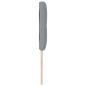 Preview: LED Kopfteil mit Knopfheftung Hellgrau 90 cm Stoff