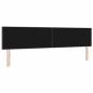 Preview: LED Kopfteil mit Knopfheftung Taupe 100 cm Stoff