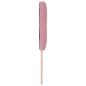 Preview: LED Kopfteil mit Knopfheftung Rosa 100 cm Samt