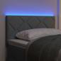 Preview: LED Kopfteil Hellgrau 80 cm Stoff