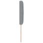 Preview: LED Kopfteil Rautenmuster Hellgrau 80 cm Stoff