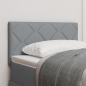 Preview: LED Kopfteil Hellgrau 80 cm Stoff