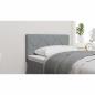 Preview: LED Kopfteil Hellgrau 80 cm Stoff
