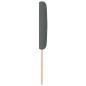 Preview: LED Kopfteil Rautenmuster Dunkelgrau 80 cm Stoff