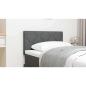 Preview: LED Kopfteil Grau 80 cm Stoff