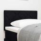 Preview: LED Kopfteil Schwarz 80 cm Stoff