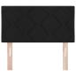 Preview: LED Kopfteil Schwarz 80 cm Stoff