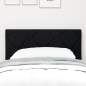 Preview: LED Kopfteil Schwarz 80 cm Stoff