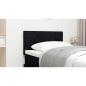 Preview: LED Kopfteil Schwarz 80 cm Stoff
