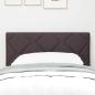 Preview: LED Kopfteil Rautenmuster Dunkelbraun 80 cm Stoff