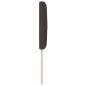 Preview: LED Kopfteil Rautenmuster Dunkelbraun 80 cm Stoff