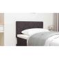 Preview: LED Kopfteil Rautenmuster Dunkelbraun 80 cm Stoff