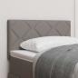 Preview: ARDEBO.de - LED Kopfteil Rautenmuster Taupe 80 cm Stoff