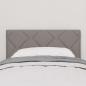 Preview: LED Kopfteil Rautenmuster Taupe 80 cm Stoff