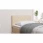 Preview: LED Kopfteil Creme 80 cm Stoff