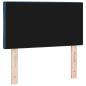 Preview: LED Kopfteil Rautenmuster Blau 80 cm Stoff