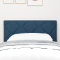 Preview: LED Kopfteil Blau 80 cm Stoff