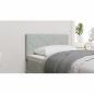 Preview: LED Kopfteil Hellgrau 80 cm Samt