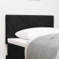 Preview: LED Kopfteil Diamantblöcke Design Schwarz 80 cm Samt