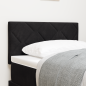 Preview: LED Kopfteil Diamantblöcke Design Schwarz 80 cm Samt