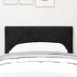Preview: LED Kopfteil Diamantblöcke Design Schwarz 80 cm Samt