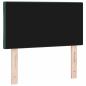 Preview: LED Kopfteil Diamantblock Design Dunkelgrün 80 cm Samt