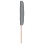 Preview: LED Kopfteil Hellgrau 90 cm Stoff