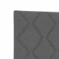 Preview: LED Kopfteil Rautenmuster Dunkelgrau 90 cm Stoff