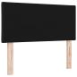 Preview: LED Kopfteil Rautenmuster Schwarz 90 cm Stoff