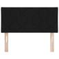 Preview: LED Kopfteil Rautenmuster Schwarz 90 cm Stoff