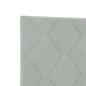 Preview: LED Kopfteil Diamantblöcke Design Hellgrau 90 cm Velours