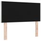 Preview: LED Kopfteil Diamantblöcke Design Hellgrau 90 cm Velours