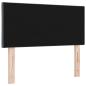Preview: LED Kopfteil mit Diamantblock Design Dunkelgrau 90 cm Samt
