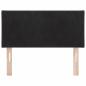 Preview: LED Kopfteil Diamantblock Design Schwarz 90 cm Samt