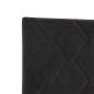 Preview: LED Kopfteil Diamantblock Design Schwarz 90 cm Samt