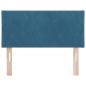 Preview: LED Kopfteil Diamond Blocks Design Dunkelblau 90 cm Samt