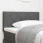 Preview: LED Kopfteil Grau 100 cm Stoff