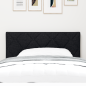 Preview: LED Kopfteil Schwarz 100 cm Stoff