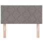 Preview: LED Kopfteil Rautenmuster Taupe 100 cm Stoff