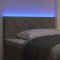 Preview: LED Kopfteil Rautenmuster Taupe 100 cm Stoff