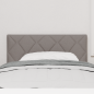 Preview: LED Kopfteil Rautenmuster Taupe 100 cm Stoff
