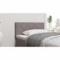 Preview: LED Kopfteil Rautenmuster Taupe 100 cm Stoff